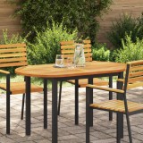 vidaXL Blat de masă 120x70x2,2 cm oval din lemn masiv de tec