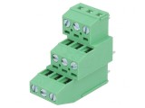 Regletă Conexiuni PCB 90&deg; 3,81mm 9 Piste