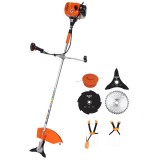 Ruris DAC 310 - Motocoasa pe benzina 2.5 CP 250 mm 52 cm3 cutit metalic cu 3 dinti accesorii