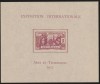 Senegal Colonii franceze 1937 - Omnibuse , Expozitia Mondiala Paris , colita nedantelata , MNH , Mi.170, Organizatii internationale, Nestampilat