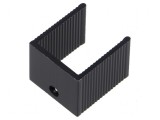 Radiator extrudat U TO220 negru 15mm x 18mm x 20mm