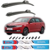 Cumpara ieftin Ștergătoare Skoda Rapid Spaceback (NH1) (2013&ndash;2019) | Set Față Flat &ndash; TeamCar&reg;