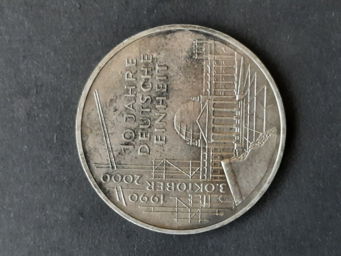 10 DM &quot;10 Jahre Deutsche Einheit&quot; D, 2000, RFG - A 2907
