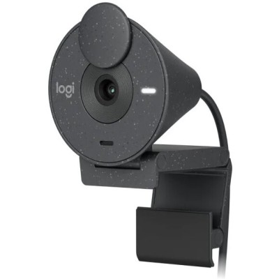 Camera web Logitech Brio 300, Full HD 1080p, RightLight 2, 70 FoV, USB-C, Privacy - Graphite foto