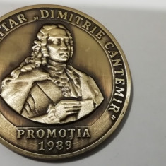 QW1 97 - Medalie - tematica militara - Liceul militar Dimitrie Cantemir 1989