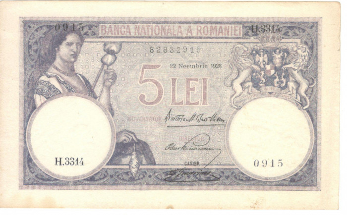 Romania 5 Lei 1928