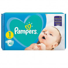 Scutece New Baby 2-5 kg Marimea 1, 43 bucati, Pampers