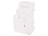 Carcasă pentru șină DIN, polistiren gri, 90x35x65mm