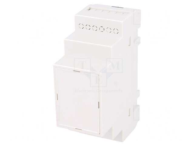 Carcasă pentru șină DIN, polistiren gri, 90x35x65mm