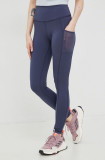 Columbia leggins sport Windgates femei, culoarea albastru marin, modelator