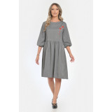 Rochie Medie Dama V295, Pictata manual, model floral - M