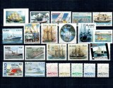 Aland (Finlanda) - Lot timbre neuzate, tematica vapoare, navigatie