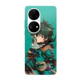 Husa compatibila cu Huawei Mate 40 model Izuku Midoriya My Hero Academia, Silicon, TPU, Viceversa, Transparent, Carcasa