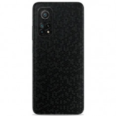 Set Folii Skin Acoperire 360 Compatibile cu Xiaomi Mi 10T Pro (2 Buc) - ApcGsm Wraps HoneyComb Black