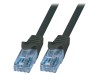 Cablu Patch Cord UTP Cat6a 5m Negru, Logilink
