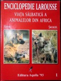 ENCICLOPEDIA LAROUSSE. VIATA SALBATICA A ANIMALELOR DIN AFRICA, VOLUMUL 1. SACALUL, HIENA-COLECTIV-281139