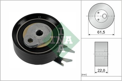 INA 531 0252 30 rola intinzator,curea distributie foto