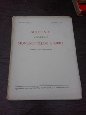 Buletinul Comisiunii Monumentelor istorice, ianuarie martie 1937 foto