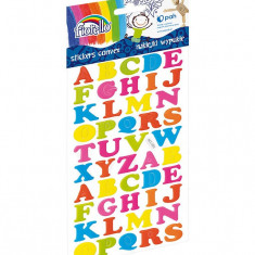 Set sticker buretat-50 litere diverse culori,25x25mm