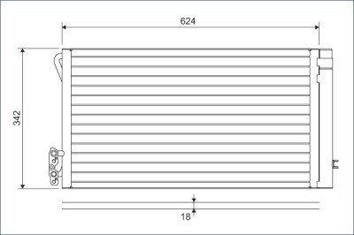 VALEO 814012 Condensator, climatizare foto