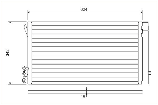 VALEO 814012 Condensator, climatizare