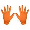 Manusi Nitril Portocalii NEO, Unica Folosinta, XL, Set 50 Bucati, Protectie Chimica, Antialergice, Texturate