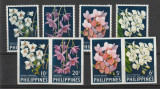 Flori,orhidee,serie dantelata si ne ,Filipine., Flora, Nestampilat