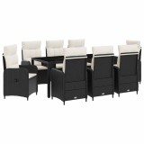 vidaXL Set dining pentru exterior cu pernă 9 pcs 3422307