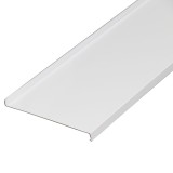 Glaf aluminiu exterior pentru ferestre, alb, RAL 9016, 17.5 x 300 x 0.13 cm