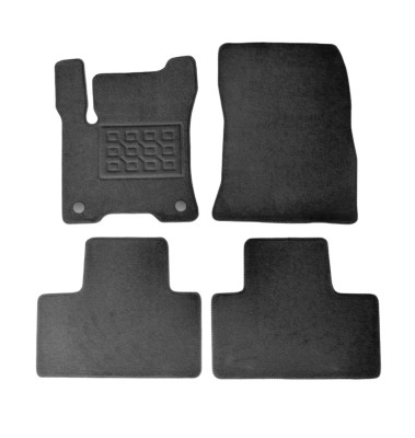 Covorase mocheta Mercedes EQB (X243) 2021- Negre, set de 4 bucati (840809BLACK) foto