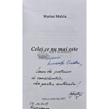 Celei ce nu mai este (cu dedicatie) - 2013 - Marian Malciu (AR184)