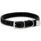 Zgarda reglabila Nuxie, pentru caini si pisici, catifea, 30 x 1 cm, negru