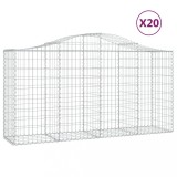 Cumpara ieftin Cosuri gabion arcuite 20 buc, 200x50x100/120cm, fier galvanizat