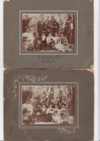Fotografie pe carton - Comuna Sutesti Braila 1 Mai 1912 - Atelier anonim - doua piese