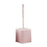 Cumpara ieftin Perie WC cu suport, din plastic, Y439, roz