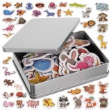 Cumpara ieftin Set 42 de figurine educative magnetice cu animale pentru copii + cutie de depozitare