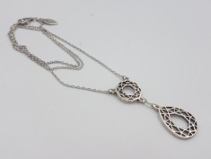 Superb lantisor/colier vintage din argint CHRISTOFLE