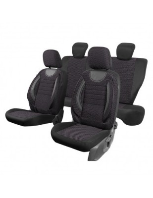 Set Huse Scaun City Gri Negru Negru foto