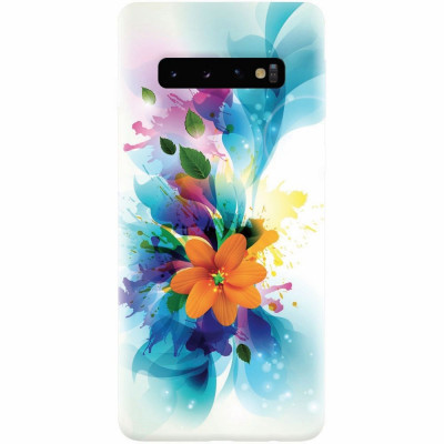 Husa silicon pentru Samsung Galaxy S10, Flower 011 foto