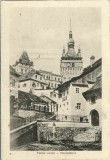 NI1123 Turnul oarelor - Stundenturm, Sighișoara/Sch&auml;ssburg/Segesv&aacute;r - carte poștală