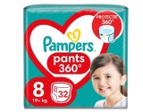 Scutece-chilotel Pampers Pants Jumbo Pack, Marimea 8, 19+ kg, 32 buc