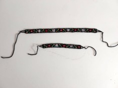 Zgardan si bratara, colier taranesc vechi pt costum popular, Maramures