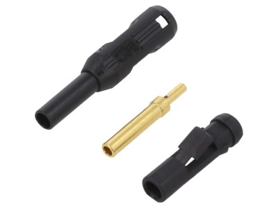 Conector soclu banană 2mm aurit foto
