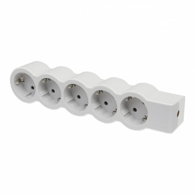 Bloc multipriza mobil 5x2P+T fara cablu alb-gri Legrand 694577 foto