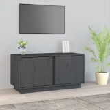 VidaXL Comodă TV, gri, 80x35x40,5 cm, lemn masiv de pin