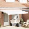 VidaXL Material de &icirc;nlocuire pentru copertină Alb 400 x 200 cm P&acirc;nză 42000571