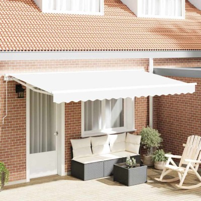 vidaXL Material de &amp;icirc;nlocuire pentru copertină Alb 400 x 200 cm P&amp;acirc;nză 42000571 foto
