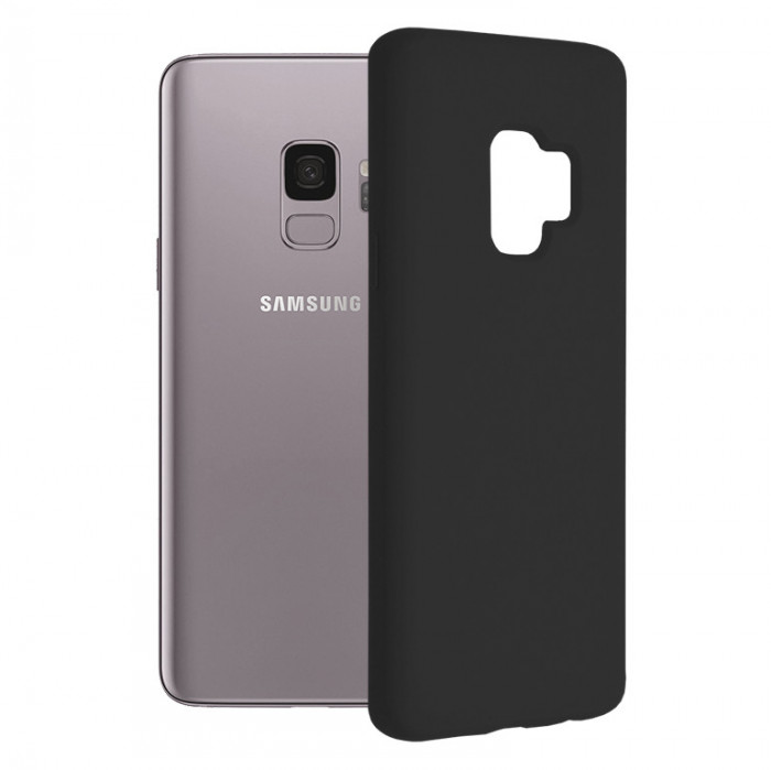 Husa pentru Samsung Galaxy S9, Techsuit Soft Edge Silicone, Black