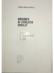 Olga Necrasov - Originea si evolutia omului (Editia: 1971) foto