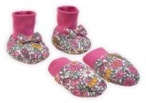 Set Botoșei Mănuși Bumbac 100% Nicol Lea, Protecție Zg&acirc;rieturi, Bumbac Oeko-Tex, Botoșei 9.5cm, Mănuși 9cm, Fabricat Polonia